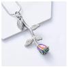 BIAIHQIE Keepsake Jewelry Women Gift Locket for Ashes Container Rose Flower Necklace Human Ashes Holder - Memorial Ash Keepsake view 3