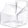 Milk Frothing Pitcher Coffee Milk Frother Cup Cream Pitcher Transparent Glass Milk Cup High Temperature Resistance Unique Shape 350ml For Coffee Milk Juice view 1