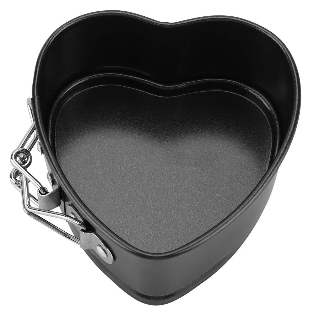 Alvinlite Cake Mold with Removable Bottom Non-stick Baking Mold Heart-shaped 4 Inch Cake