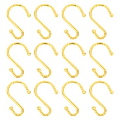Zerodeko 12 Pack of Shower Rod Hangers Shower Curtain Hooks Zinc Alloy Hooks Easy to Install