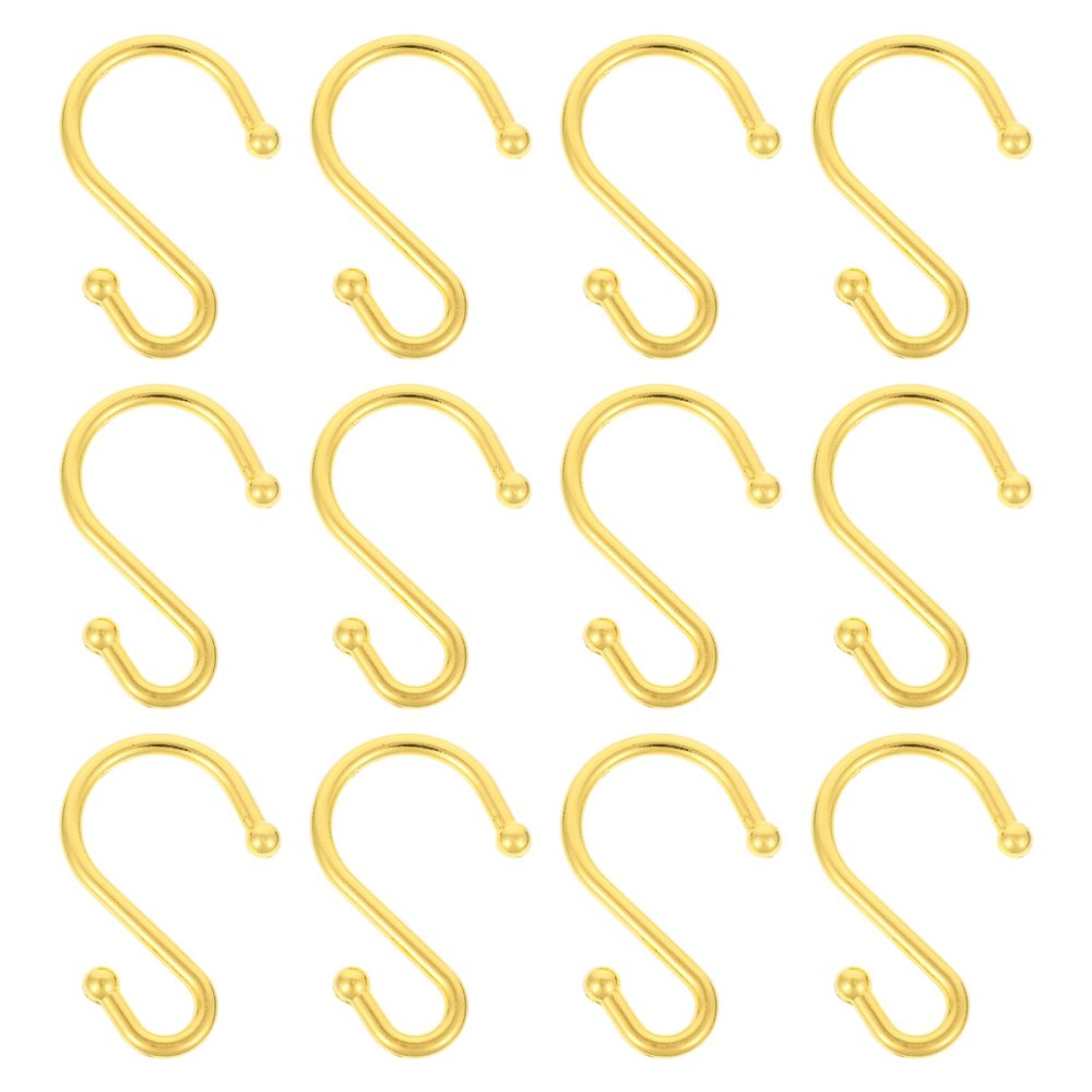 Zerodeko 12 Pack of Shower Rod Hangers Shower Curtain Hooks Zinc Alloy Hooks Easy to Install
