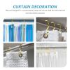 Zerodeko 12 Pack of Shower Rod Hangers Shower Curtain Hooks Zinc Alloy Hooks Easy to Install view 4