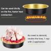 Beasea 20 Pack 4 Mini Pans with Lids, 8oz Disposable Aluminum Baking Foil Tins Round Small Black Dark Red Spot Container for Individual Cupcake Dessert Muffin Ramekin Cheesecake Quiche Oven Dishes view 3