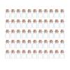 50Pcs Mini Glass Bottles with Cork Lids, 11 x 18mm 0.5ml Tiny Glass Jars, Wishing Bottles, Small DIY Decorative Craft Vials for DIY Crafts Party Weddings Decoration Storage Accessories view 1
