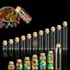 50Pcs Mini Glass Bottles with Cork Lids, 11 x 18mm 0.5ml Tiny Glass Jars, Wishing Bottles, Small DIY Decorative Craft Vials for DIY Crafts Party Weddings Decoration Storage Accessories view 4