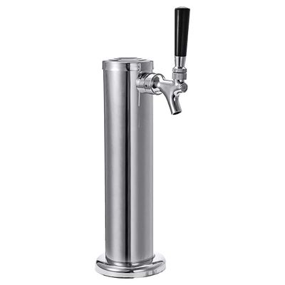 Beer Tower Dispenser Drink Dispenser Stainless Steel Juice Beer Draft Dispenser Single Faucet Drink Water Tank Tower Beer Tower Bar Tool