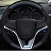 MUEdie for Chevrolet Cruze 2009 2014 Aveo Orlando Holden Cruze Ravon R4 Car Steering Wheel Cover Carbon Fiber Black Leather view 2