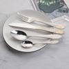 24 Piece Silverware Set for 6 Flatware Sets With Flower Pattern Include Knife Spoon Fork Teaspoon Stainless Steel Cutlery Utensil Mirror Polished view 3