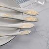 24 Piece Silverware Set for 6 Flatware Sets With Flower Pattern Include Knife Spoon Fork Teaspoon Stainless Steel Cutlery Utensil Mirror Polished view 4