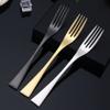 32 Piece Black Silverware Set for 8 Stainless Steel Flatware Sets Eating Home Kitchen for Cutlery Include Knife Fork Spoon Teaspoon Mirror Polished view 2