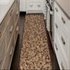 Custom Length, Non Slip Modern Leaves Pattern Carpet Runner Rug Mat for Entry Hallway Kitchen Laundry, 26 inch x 40 feet, Brown view 3