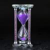 60 Minutes Sand Timers,Heart Shaped Crystal Hourglass, Sand Clock with Gift Box (Purple) view 2