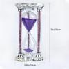 60 Minutes Sand Timers,Heart Shaped Crystal Hourglass, Sand Clock with Gift Box (Purple) view 3