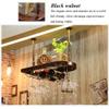 SENNIAN European Solid Wood Wine Rack Wine Glass Holder Hanging Home Bar Counter Wine Cabinet Upside Down Goblet Holder Home Decoration view 2
