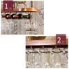 SENNIAN European Solid Wood Wine Rack Wine Glass Holder Hanging Home Bar Counter Wine Cabinet Upside Down Goblet Holder Home Decoration view 4