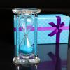 60 Minutes Sand Timers,Heart Shaped Crystal Hourglass, Sand Clock with Gift Box (Blue) view 1