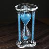 60 Minutes Sand Timers,Heart Shaped Crystal Hourglass, Sand Clock with Gift Box (Blue) view 2