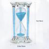 60 Minutes Sand Timers,Heart Shaped Crystal Hourglass, Sand Clock with Gift Box (Blue) view 4