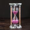 60 Minutes Sand Timers,Heart Shaped Crystal Hourglass, Sand Clock with Gift Box (Pink) view 2