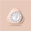 Creative Timer,Kitchen Timer, Triangle Shape Metal Timer,Time Cooking Time 60-Minute Wind Up Dial 360 Rotating CountdownMagnetic Attraction (Color : Red) (Color : Pink) view 1