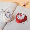 Creative Timer,Kitchen Timer, Triangle Shape Metal Timer,Time Cooking Time 60-Minute Wind Up Dial 360 Rotating CountdownMagnetic Attraction (Color : Red) (Color : Pink) view 2