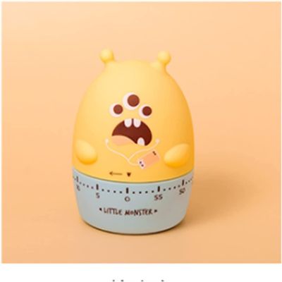 Creative Timer,Kitchen Timer, Little Monster Cute Cooking Time Management, 60-Minute Wind Up Dial 360 Rotating Countdown Mechanical Kitchen Timer (Color : A) (Color : B)