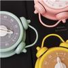 Creative Timer,Kitchen Timer, Alarm Clock Shape Metal Timer,Time Cooking Time 60-Minute Wind Up Dial 360 Rotating Countdown (Color : Green) (Color : White) view 3