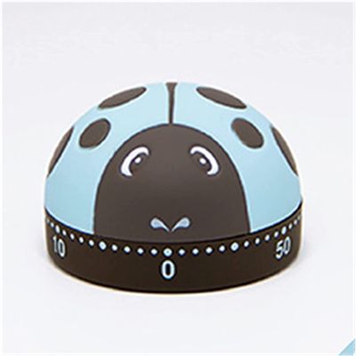 Creative Timer,Kitchen Timer, Ladybug Timers Kitchen Timer For Cooking, Up To 60 Minutes,Waterproof Timer,This Product Can Help You Very Well (Color : Orange) (Color : Blue)