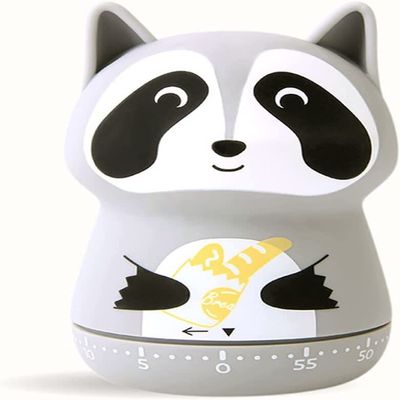 Creative Timer,Kitchen Timer,Cartoon Forest Party Time Cooking Time Management,Mechanical Kitchen Timer, 60-Minute Wind Up Dial 360 Rotating Countdown (Color : A) (Color : C)