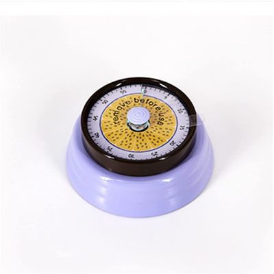 Creative Timer,Kitchen Timer, Lemon Timer,Time Cooking Time 60-Minute Wind Up Dial 360 Rotating CountdownMechanical Kitchen TimerMagnetic Attraction (Color : Purple) (Color : Purple)