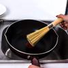 Bamboo Wok Brush, Bamboo Dish Brush Wok Cleaning Brush Pot Cleaning Whisk Dishwashing Kitchen Washing Tools Long Handle for Household Skillet Grill Utensils Cast Iron Sink Vegetable Scrubbing view 4