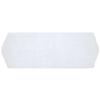 Cotton White Bathroom Rug Non Slip Rectangle Shape Size:22" W x 60" L Durable |Luxe Design Plush Tufted Pile, Dense& Thick Cushioned Touch Soft Feel Solid Color Pretty Easy-to-Clean Surface view 1