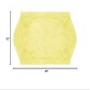 Cotton White Bathroom Rug Non Slip Rectangle Shape Size:22" W x 60" L Durable |Luxe Design Plush Tufted Pile, Dense& Thick Cushioned Touch Soft Feel Solid Color Pretty Easy-to-Clean Surface view 2