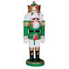 Santa's Workshop Green King with Crown Wooden Christmas Nutcracker 10 Inch view 2