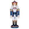 Santa's Workshop Blue King with Crown Wooden Christmas Nutcracker 10 Inch view 1
