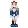 Santa's Workshop Blue King with Crown Wooden Christmas Nutcracker 10 Inch view 2