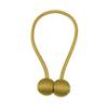 1Pc Pearl Magnetic Ball Curtain Tie Rope Backs Holdbacks Buckle Clips Accessory Rods Accessoires Hook Holder Home Decorations,Gold view 1