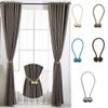 1Pc Pearl Magnetic Ball Curtain Tie Rope Backs Holdbacks Buckle Clips Accessory Rods Accessoires Hook Holder Home Decorations,Gold view 2