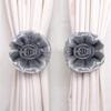 Clip-On Flower Tie Backs / Holdbacks for Voile & Net Curtain Panels Bedroom Curtains Blinds Curtains Door Curtain Glitter,Wine view 1