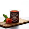 Candle Holders, Tabletop Centerpieces, Living Room, Patio, Garden, Events, Decorative, Rustic, Hurricane, Metal, Mandala, Black, Set of 3 view 4