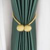 1Pc Magnetic Curtain Tieback Holder Hook Buckle Clip Curtain Tieback Polyester Decorative Home Accessorie,Light Blue view 4