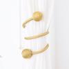 Pearl Magnetic Ball Curtain Tie Rope Creative Curtain Magnetic Rope Backs Holdbacks Buckle Clips Accessoires Home Decorations,red,China view 4