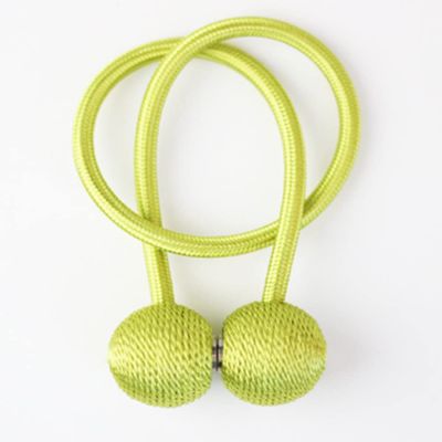 1Pc Magnetic Curtain Tieback Holder Hook Buckle Clip Curtain Tieback Polyester Decorative Home Accessorie,Green