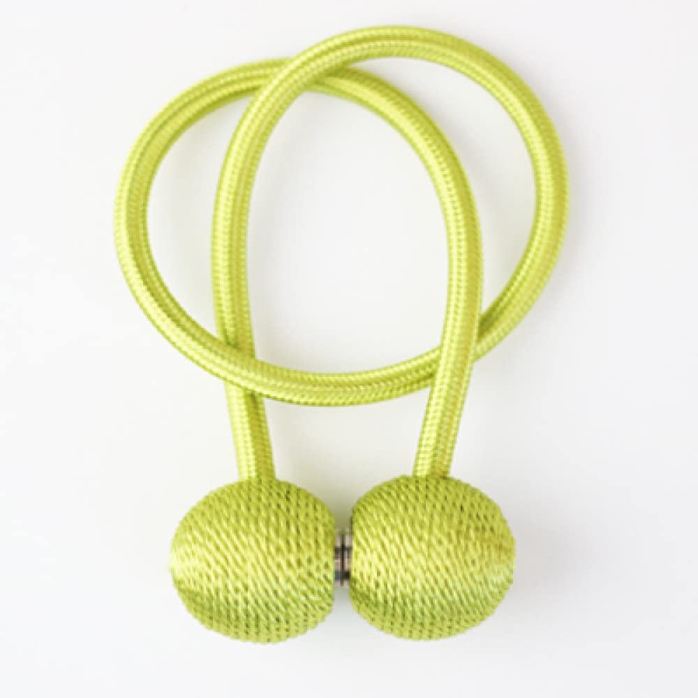 1Pc Magnetic Curtain Tieback Holder Hook Buckle Clip Curtain Tieback Polyester Decorative Home Accessorie,Green