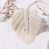 4 Pack Leaf Macrame Curtain Tiebacks Shaped Braided Curtain for Living Room Holdback Window Curtain Home Room Bedroom Decoration,11 view 4