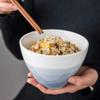 20 oz Simple Style Soup Bowl Set Serving Bowls Includes 2 Scoops Ceramic Stackable Deep Salad Bowls Heat and Cold Resistant view 4