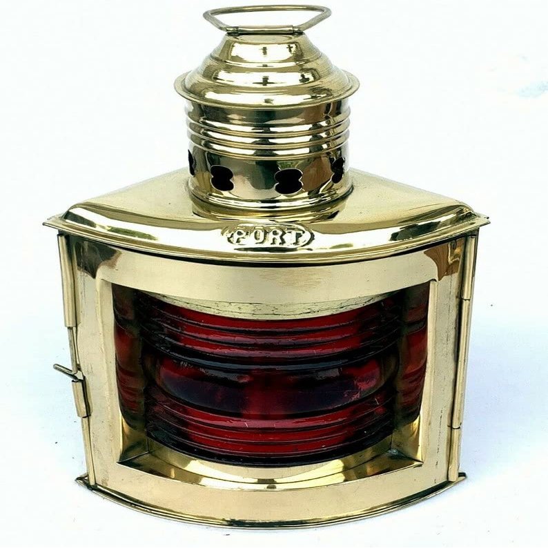 10" Nautical Brass Oil Lamp Hanging Lantern Ship Boat Oil Lamp Brass Oil Lantern Hanging Lamp Outdoor Party Lighting