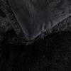 chovy Faux Fur Plush Black Comforter Sets King - Ultra Soft Shaggy Flannel Velvet Fluffy Fuzzy 3PC Bedding Set Comforter x 1 Pillowcases x 2 view 4