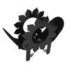 Acofuns Black Cow Elk Sun Flower Toilet Roll Holder Paper Bathroom Free Standing Storage view 4