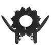 Acofuns Black Cow Elk Sun Flower Toilet Roll Holder Paper Bathroom Free Standing Storage view 3